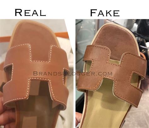 how to spot a fake hermes oran sandals|hermes oran real or real.